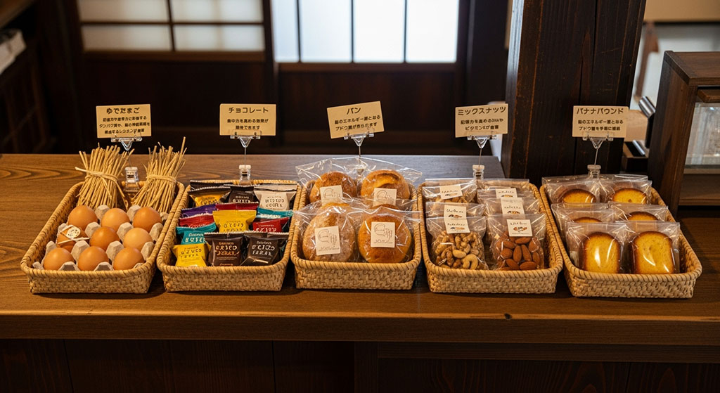 小腹を満たすたべもの